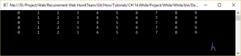 Vòng lặp While trong C#, C# cơ bản, tự học C#, Kteam, HowKteam
