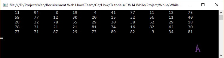 Vòng lặp While trong C#, C# cơ bản, tự học C#, Kteam, HowKteam