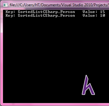 SortedList trong C#