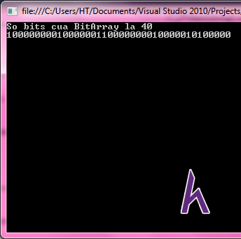 BitArray trong C#,Xor,SetAll