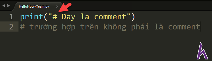 Cách ghi chú trong Python