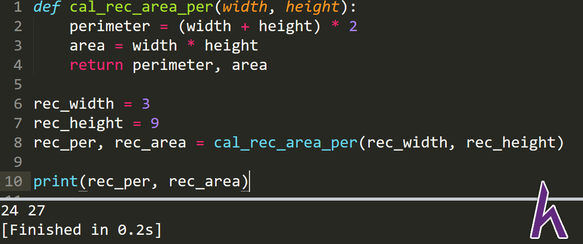Kiểu dữ liệu Function trong Python - Return