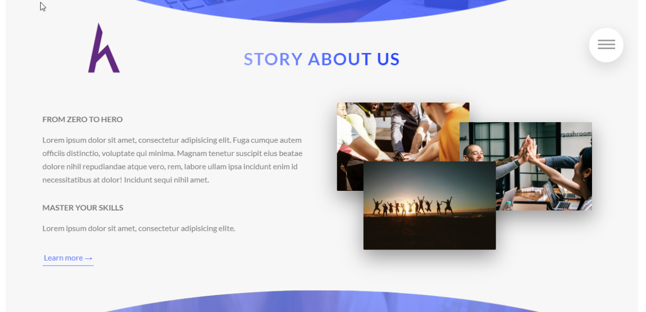 Tạo text gradient và hiệu ứng hover cho text cho About Section trong web landing page, CSS, SASS, landing page, webiste cơ bản