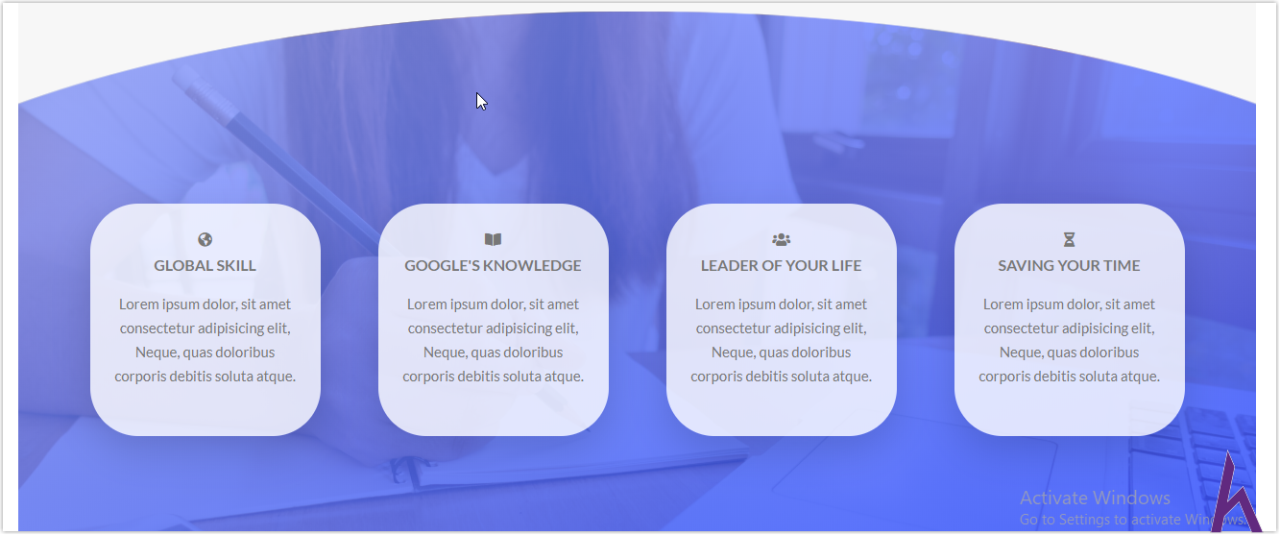 Code Skills section cho website Landing Page